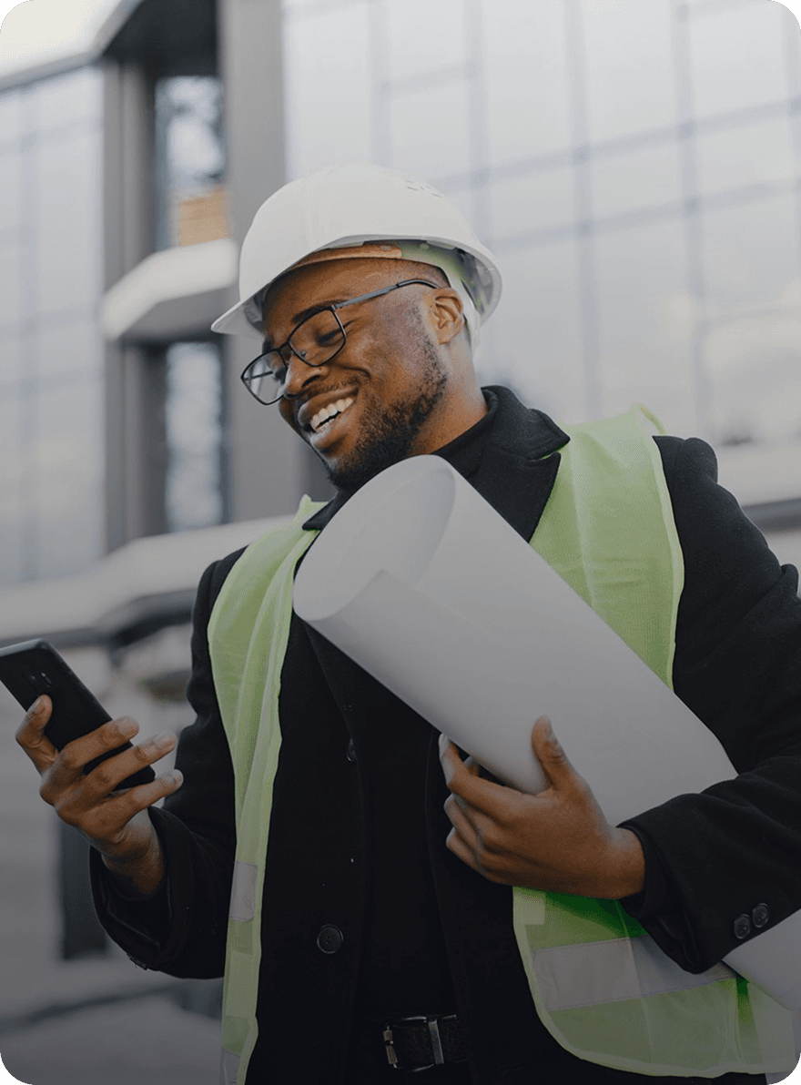 Construction business professional