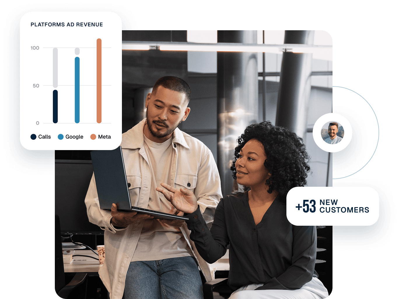 Colleges watching metrics on a laptop